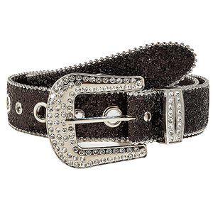 Rhinestone Belts For Women Western Cowgirl Bling Skinny Leather Belt For Jeans🐺